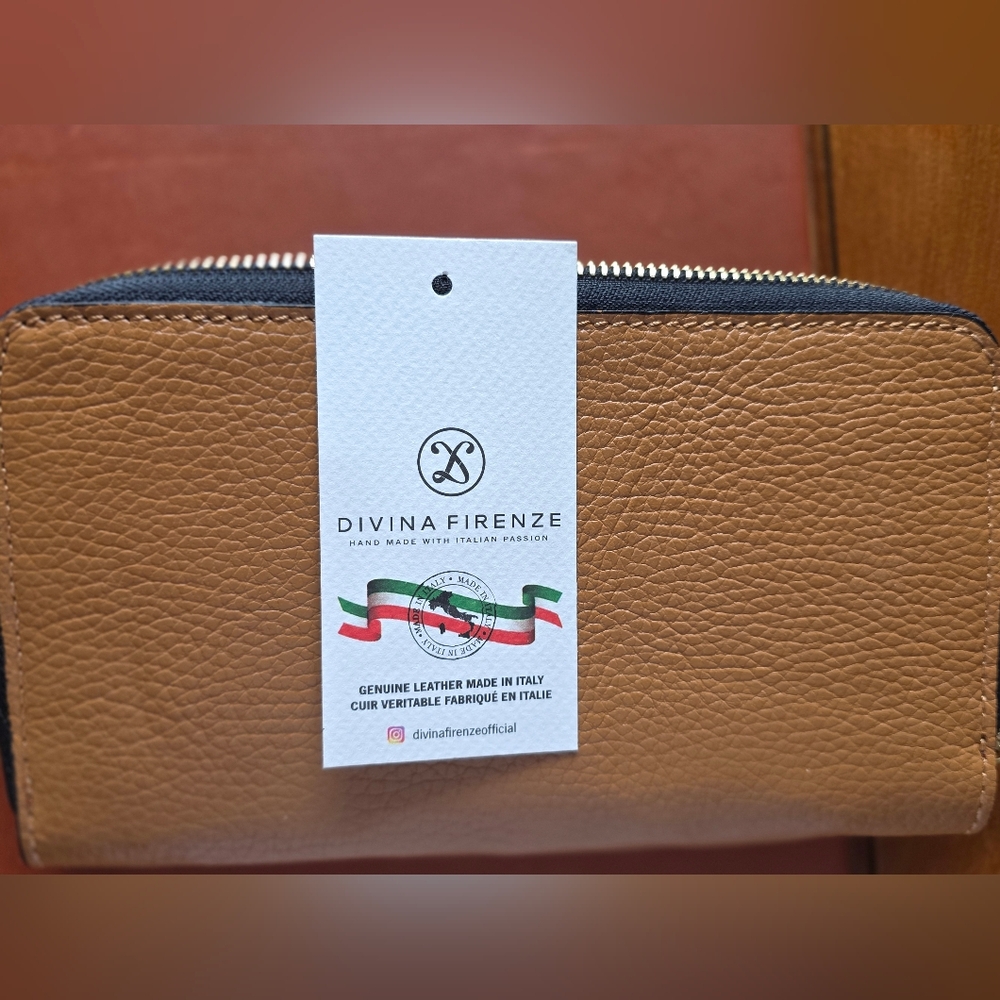 Divina Firenze Tan Leather Wallet